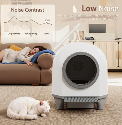 Warcat Smart Cat Litter Box – Self-Cleaning & Odor-Free