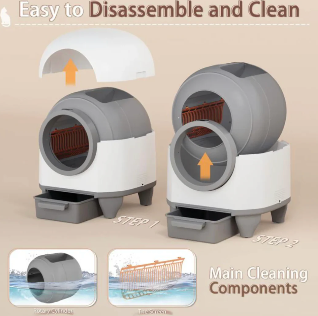 Warcat Smart Cat Litter Box – Self-Cleaning & Odor-Free